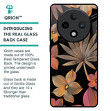 Lines Pattern Flowers Glass Case for Oppo F27 Pro Plus