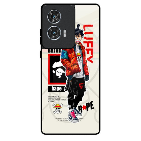 Bape Luffy Motorola Edge 50 Fusion 5G Glass Back Cover Online