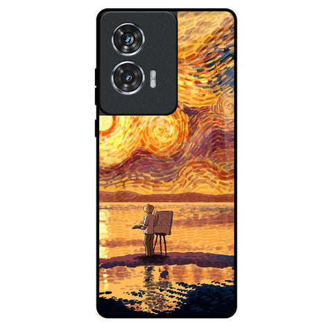 Sunset Vincent Motorola Edge 50 Fusion 5G Glass Back Cover Online