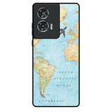 Travel Map Motorola Edge 50 Fusion 5G Glass Back Cover Online