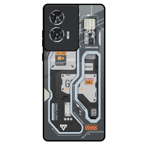 Retro Futuristic Motorola Edge 50 Fusion 5G Glass Back Cover Online