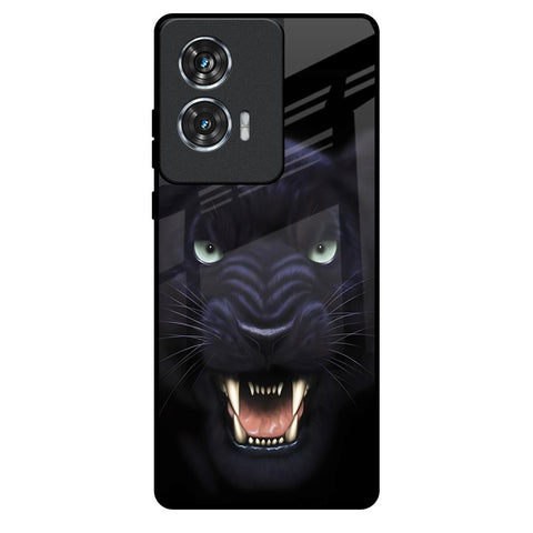 Angry Black Tiger Motorola Edge 50 Fusion 5G Glass Back Cover Online