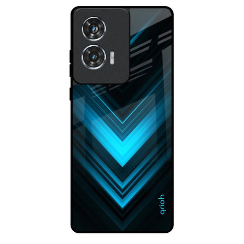 Vertical Blue Arrow Motorola Edge 50 Fusion 5G Glass Back Cover Online