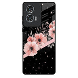 Floral Black Band Motorola Edge 50 Fusion 5G Glass Back Cover Online
