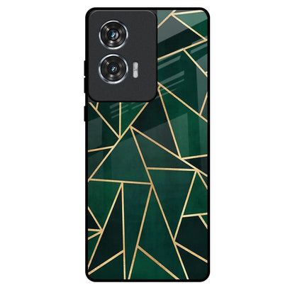 Abstract Green Motorola Edge 50 Fusion 5G Glass Back Cover Online