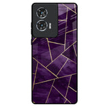 Geometric Purple Motorola Edge 50 Fusion 5G Glass Back Cover Online