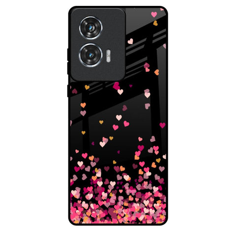 Heart Rain Fall Motorola Edge 50 Fusion 5G Glass Back Cover Online