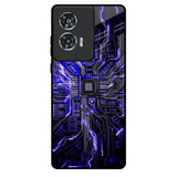 Techno Color Pattern Motorola Edge 50 Fusion 5G Glass Back Cover Online