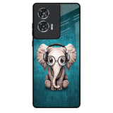 Adorable Baby Elephant Motorola Edge 50 Fusion 5G Glass Back Cover Online