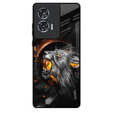 Aggressive Lion Motorola Edge 50 Fusion 5G Glass Back Cover Online