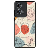 Abstract Faces Motorola Edge 50 Fusion 5G Glass Back Cover Online
