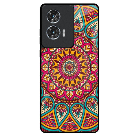 Elegant Mandala Motorola Edge 50 Fusion 5G Glass Back Cover Online
