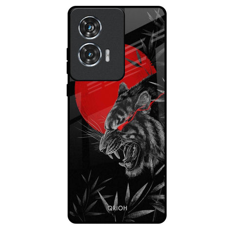 Red Moon Tiger Motorola Edge 50 Fusion 5G Glass Back Cover Online