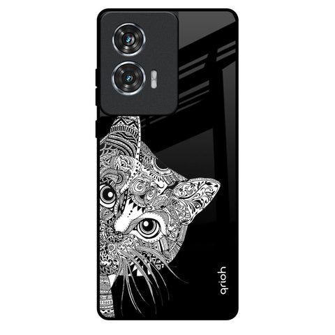 Kitten Mandala Motorola Edge 50 Fusion 5G Glass Back Cover Online