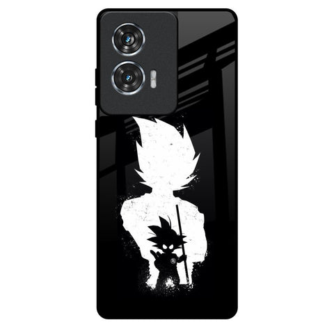 Monochrome Goku Motorola Edge 50 Fusion 5G Glass Back Cover Online