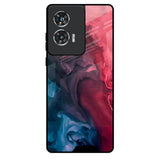 Blue & Red Smoke Motorola Edge 50 Fusion 5G Glass Back Cover Online