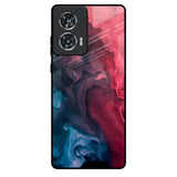 Blue & Red Smoke Motorola Edge 50 Fusion 5G Glass Back Cover Online