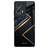 Sleek Golden & Navy Motorola Edge 50 Fusion 5G Glass Back Cover Online