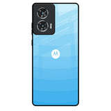 Wavy Blue Pattern Motorola Edge 50 Fusion 5G Glass Back Cover Online
