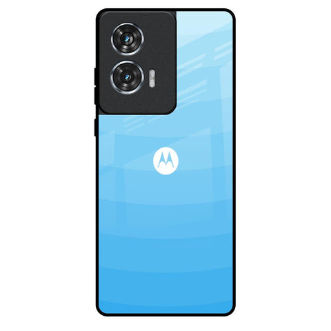 Wavy Blue Pattern Motorola Edge 50 Fusion 5G Glass Back Cover Online