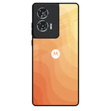 Orange Curve Pattern Motorola Edge 50 Fusion 5G Glass Back Cover Online