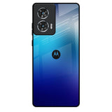 Blue Rhombus Pattern Motorola Edge 50 Fusion 5G Glass Back Cover Online