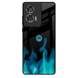 Teal Flames Motorola Edge 50 Fusion 5G Glass Back Cover Online