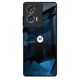 Polygonal Blue Box Motorola Edge 50 Fusion 5G Glass Back Cover Online