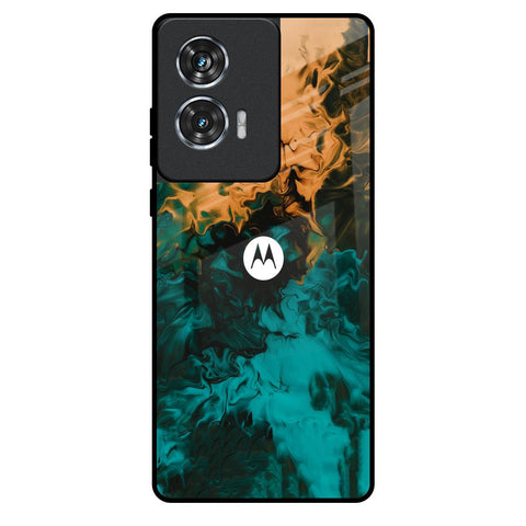 Watercolor Wave Motorola Edge 50 Fusion 5G Glass Back Cover Online