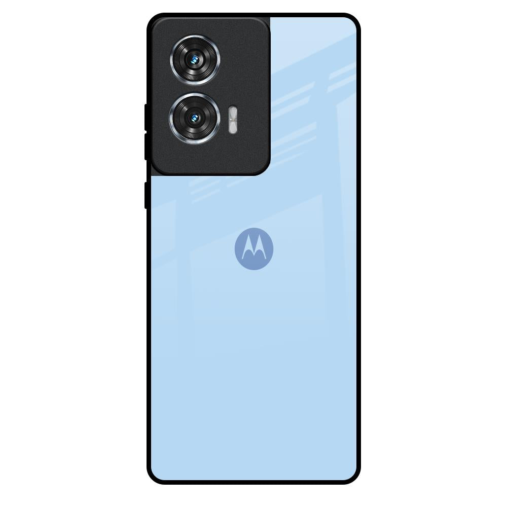 Pastel Sky Blue Motorola Edge 50 Fusion 5G Glass Back Cover Online