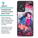 Radha Krishna Art Glass Case for Motorola Edge 50 Fusion 5G