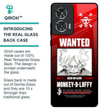 Luffy Wanted Glass Case for Motorola Edge 50 Fusion 5G