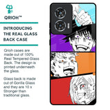 Anime Sketch Glass Case for Motorola Edge 50 Fusion 5G