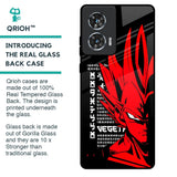 Red Vegeta Glass Case for Motorola Edge 50 Fusion 5G
