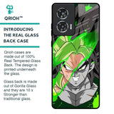 Anime Green Splash Glass Case for Motorola Edge 50 Fusion 5G