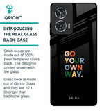 Go Your Own Way Glass Case for Motorola Edge 50 Fusion 5G