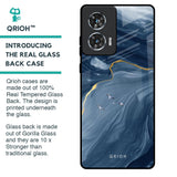 Deep Ocean Marble Glass Case for Motorola Edge 50 Fusion 5G