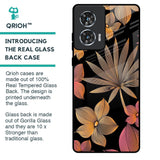 Lines Pattern Flowers Glass Case for Motorola Edge 50 Fusion 5G