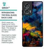 Multicolor Oil Painting Glass Case for Motorola Edge 50 Fusion 5G