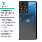 Blue Grey Ombre Glass Case for Motorola Edge 50 Fusion 5G
