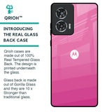 Pink Ribbon Caddy Glass Case for Motorola Edge 50 Fusion 5G