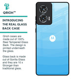 Wavy Blue Pattern Glass Case for Motorola Edge 50 Fusion 5G