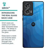 Blue Wave Abstract Glass Case for Motorola Edge 50 Fusion 5G
