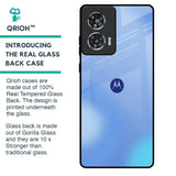 Vibrant Blue Texture Glass Case for Motorola Edge 50 Fusion 5G