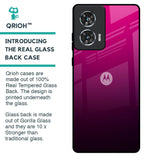 Purple Ombre Pattern Glass Case for Motorola Edge 50 Fusion 5G