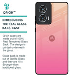 Pastel Pink Gradient Glass Case For Motorola Edge 50 Fusion 5G