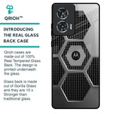 Hexagon Style Glass Case For Motorola Edge 50 Fusion 5G