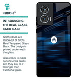 Blue Rough Abstract Glass Case for Motorola Edge 50 Fusion 5G