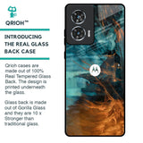 Golden Splash Glass Case for Motorola Edge 50 Fusion 5G
