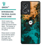 Watercolor Wave Glass Case for Motorola Edge 50 Fusion 5G